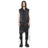 JULIUS 917KNM4 Bk Noise / Digital Noise Shirring Top